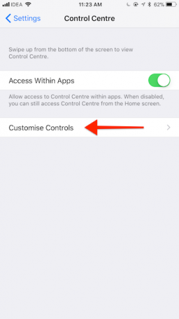 Tilpas kontrolcenter iOS 11 4