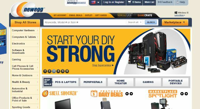 Newegg site