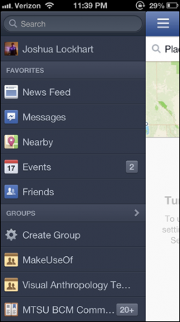 facebook til iphone