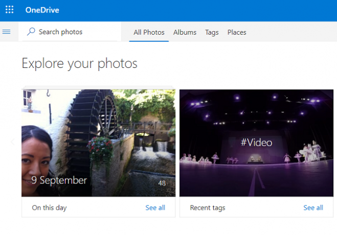 onedrive tags og albums