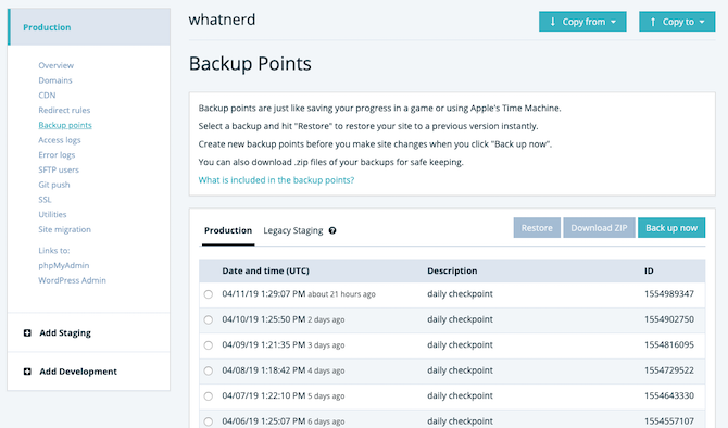 4 grunde til at skifte til administreret WordPress Hosting til dit websted daglige sikkerhedskopier