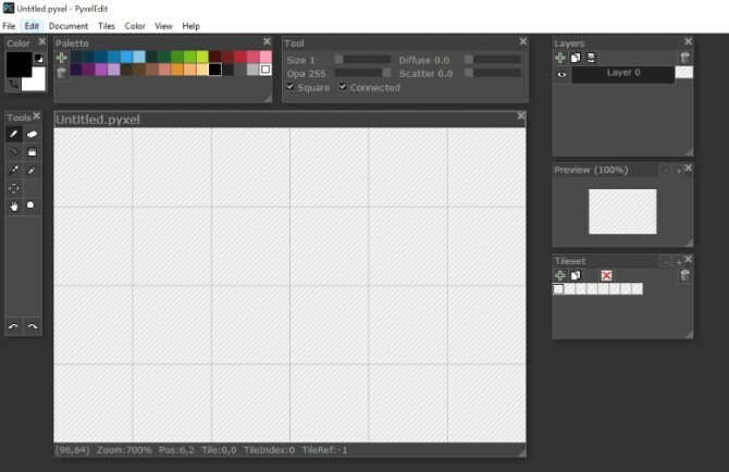 Pyxel Edit Pixel Art Tool Retro spiludviklere