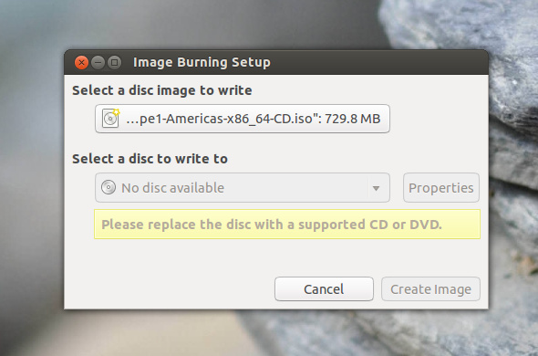 burn cds linux