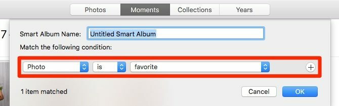 Photo Library Mac - opsæt smarte albums