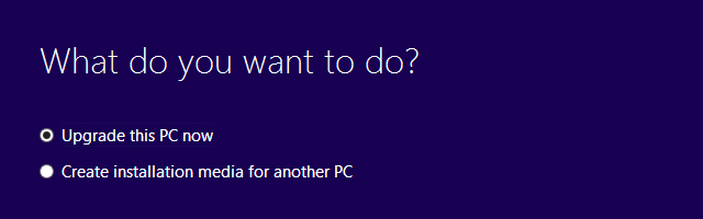 Windows 10 Opgradering af denne pc