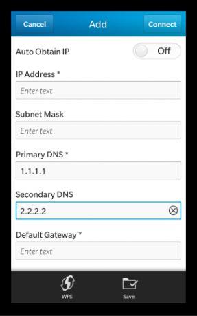 Omgå georestriktioner ved at ændre din smarttelefons DNS-indstillinger indstille dns-server på blackberry 10-telefonen