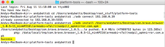 amazon brand installeret via adb