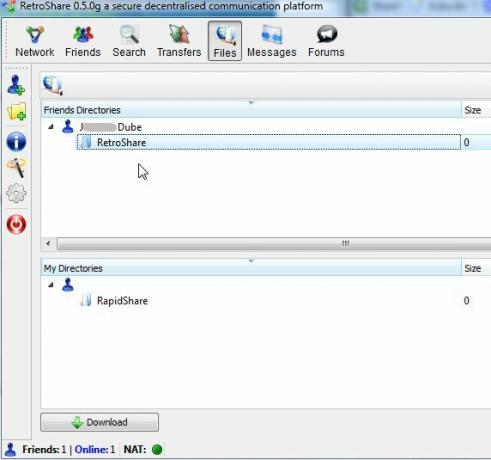 Chat med venner sikkert og privat med RetroShare IM rapidm10