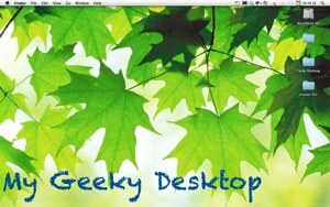 GeekTool - Vis systeminformation på Mac i Style 00 Desktop-skærmbillede