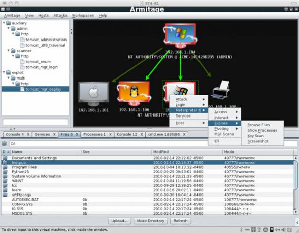 Armitage - en GUI til Metasploit-rammen, der virkelig gør det let at finde og udnytte sårbarheder