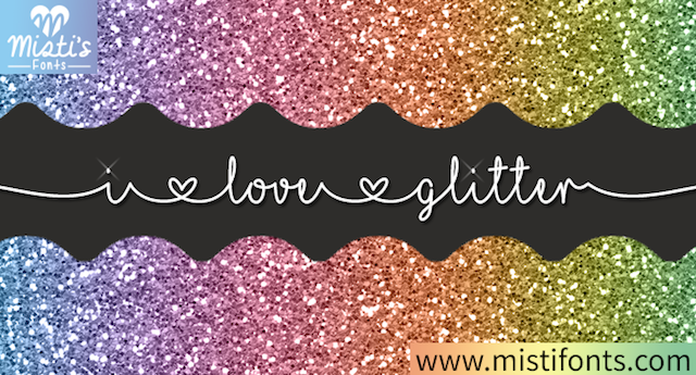 i-love-glitter-skrifttype