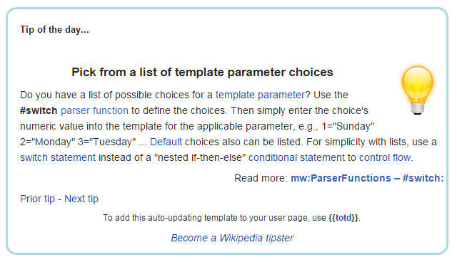 Dagens Wikipedia-tip