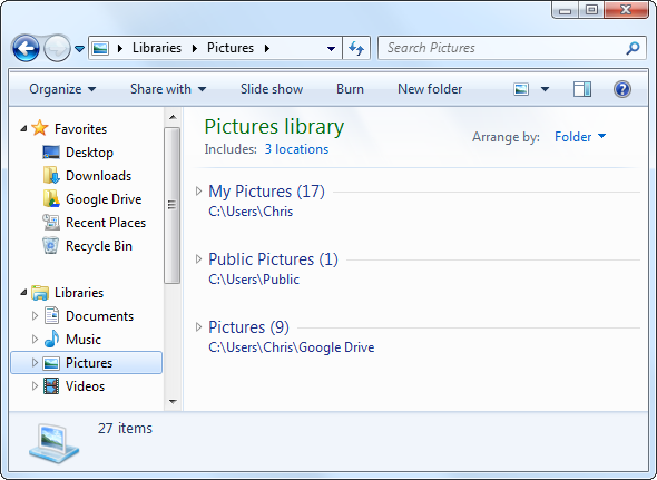 windows 8 biblioteker