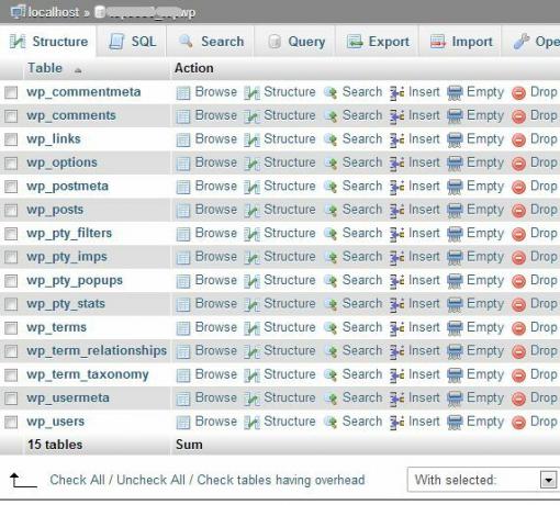 Wordpress databaseforespørgsel