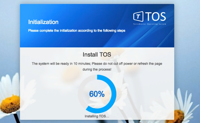 TerraMaster F2-220-operativsysteminstallation