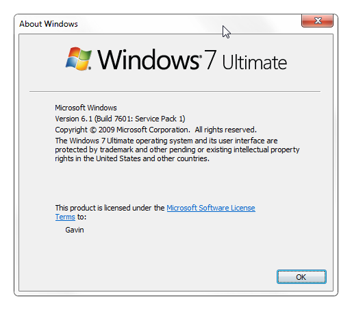 WinVer Windows-version