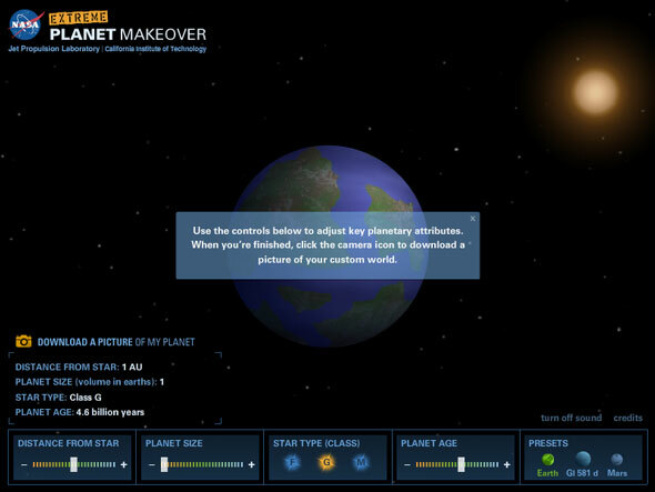 nasa planetquest-tidslinje