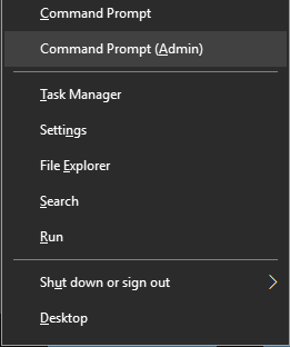 Windows 10 admin-genveje