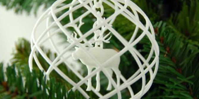 3D-trykt Rudolph ornament