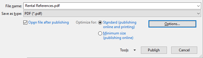 Sådan opretter du professionelle rapporter og dokumenter i Microsoft Word Publicer som PDF eller XPS