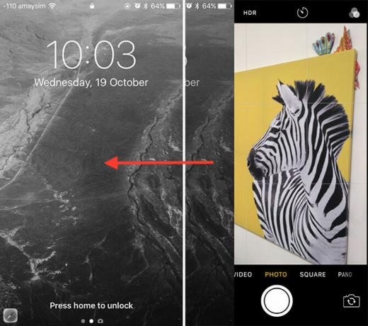 iOS 10-kamera-låseskærm