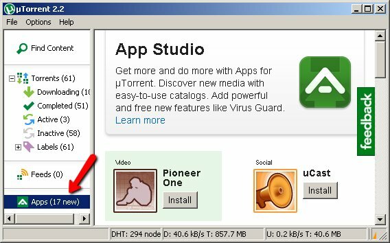 utorrent udvidelser