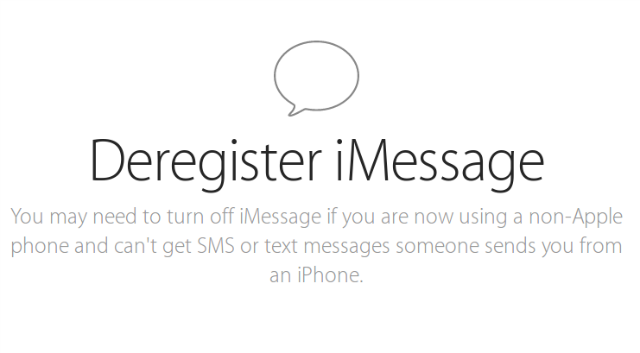 DEREGISTER-iMessage