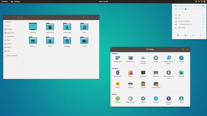 pop_os filer indstillinger