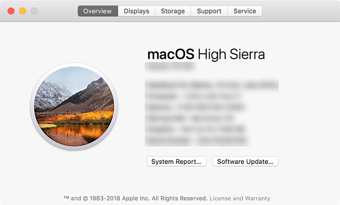 opdater macos version