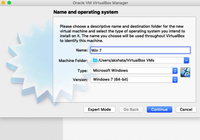 Opsætning af Windows med VirtualBox på Mac