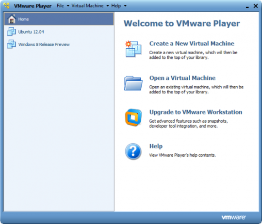 VMWare Player på Windows