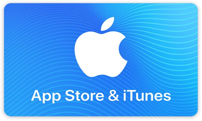 Et billede af App Store & iTunes gavekort