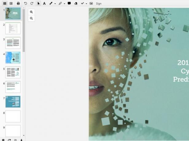 DocHubs sidepanel til redigering af PDF-filer