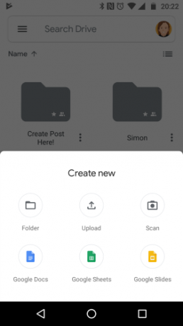 Google Drevs scanningsindstilling til upload af PDF-filer