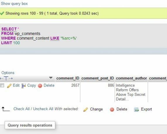 Wordpress SQL-forespørgsel