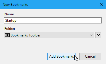 Ny bogmærke-dialogboks i Firefox