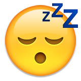 sovende snoozing zzz emoji-emoticon