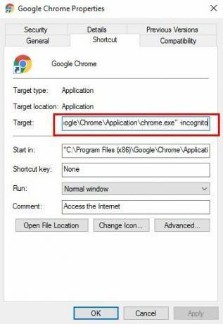 Sådan starter du din browser i privat tilstand som standard Chrome Incognito e1505852394642