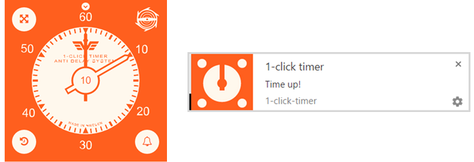 1clicktimer Chrome-udvidelse