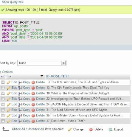 Wordpress SQL-forespørgsel
