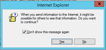 IE Se Information Advarsel