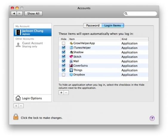 5 Cool Mac-optimeringstips for at få mest muligt ud af dine Mac-login-emner