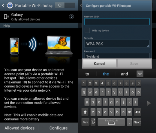 Omdøb Android Hotspot