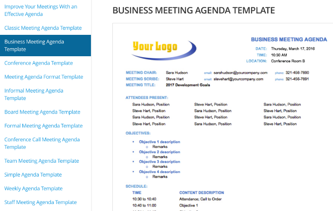 Download gratis mødedagsskabeloner til Word eller Google Docs fra Smartsheet