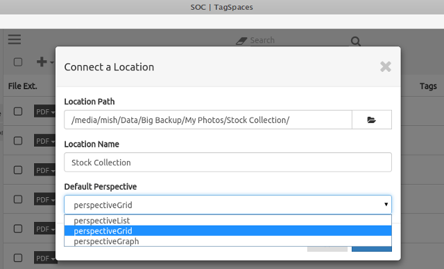 tagspaces-Connect-mapper