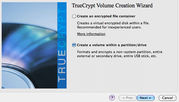 Sådan opretter du en virkelig skjult partition med TrueCrypt 7 2 inden for partition