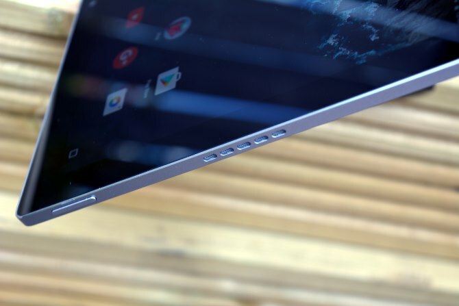 MakeUseOf-gennemgang Google Pixel C Side View
