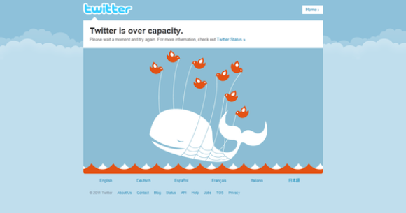 twitter er over kapacitet