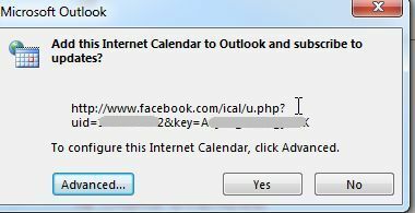 eksporter facebook-kalender til gmail