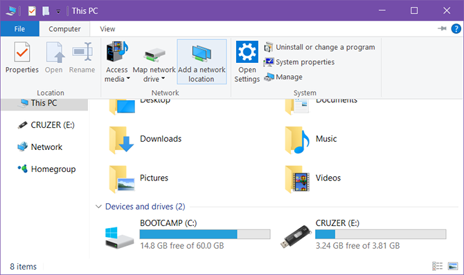 Sådan drejes Windows File Explorer til en FTP-klient tilføje netværksplacering til windows 10 ftp